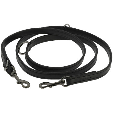 Trela para cão Equithème Vortex Preto