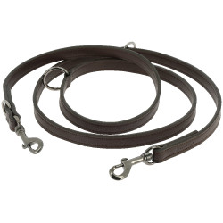 Trela para cão Equithème Vortex Castanho
