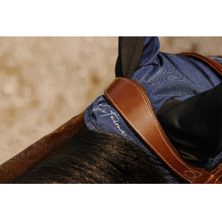 Touca anti-moscas Je t'aime Equithème Origine Azul-marinho