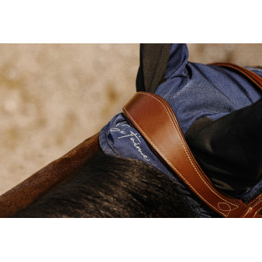 Touca anti-moscas Je t'aime Equithème Origine Azul-marinho