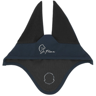 Touca anti-moscas Je t'aime Equithème Origine Azul-marinho