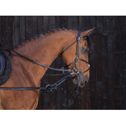 Enrêno de borracha Riding World Preto