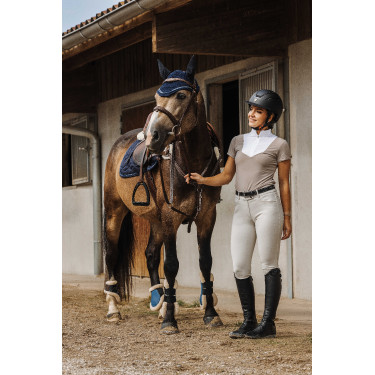 Polo Equithème Tóquio Cinzento-acastanhado Castanho Polo Equithème Tóquio Cinzento-acastanhado Castanho