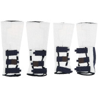 Guarnecimentos anti-moscas Equithème Pro por 4 Branco