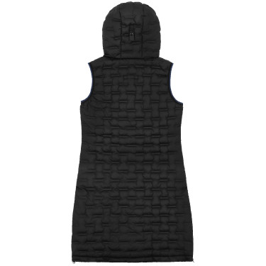 Casaco comprido acolchoado sem costuras Je t’aime Equithème Navina mulher Preto