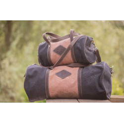 Saco Pénélope Canvas Bowl Preto / rosa velho