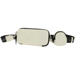 Bolsa Je t’aime Equithème + Porta-moedas Cru Branco