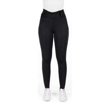 Legging com assento em silicone Equithème Alizé mulher Preto Legging com assento em silicone Equithème Alizé mulher Preto
