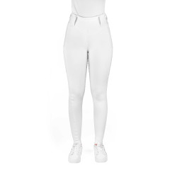 Legging com assento em silicone Equithème Alizé mulher Branco