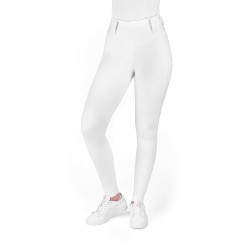 Legging com assento em silicone Equithème Alizé mulher Branco