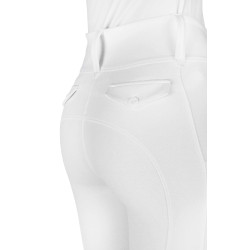 Legging com assento em silicone Equithème Alizé mulher Branco
