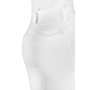 Legging com assento em silicone Equithème Alizé mulher Branco
