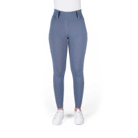 Legging com assento em silicone Equithème Alizé mulher Cinzento