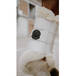 Guetres fechadas Je t'aime Equithème Snuggy Branco