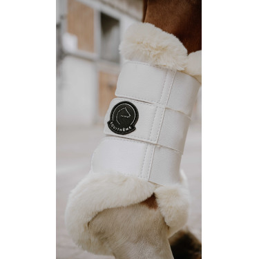 Guetres fechadas Je t'aime Equithème Snuggy Branco