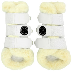 Guetres fechadas Je t'aime Equithème Snuggy Branco