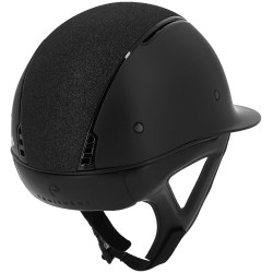 Capacete Equithème Soazy Matte Crystal fabric Preto brilhante