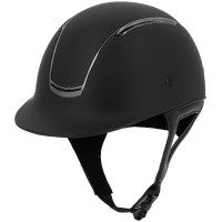 Capacete Equithème Soazy Mate Chrome prateado Preto / cromado