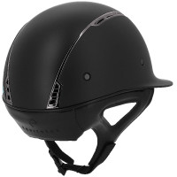 Capacete Equithème Soazy Mate Chrome preto Preto / cromado