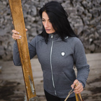 Damen-Sweatshirt Kamouraska Flags & Cup Cinza mesclado Cinzento Damen-Sweatshirt Kamouraska Flags & Cup Cinza mesclado Cinzento