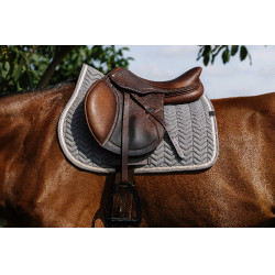 Manta de sela Equithème Softypop Cinza escuro Cinzento