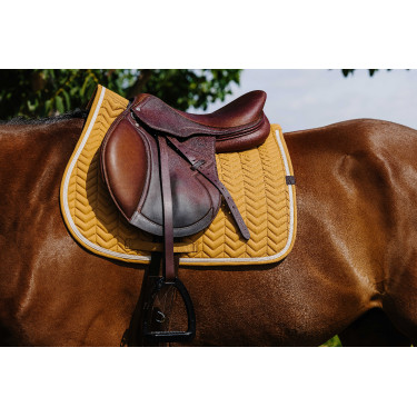 Manta de sela Equithème Softypop Amarelo