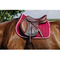 Manta de sela Equithème Softypop Bordéus Bordô Manta de sela Equithème Softypop Bordéus Bordô