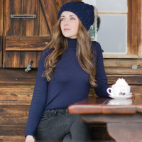 Pull col roulé Nastola Flags & Cup Bleu marine