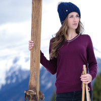 Pull col V Kimola Flags & Cup Bleu marine Pull col V Kimola Flags & Cup Bleu marine