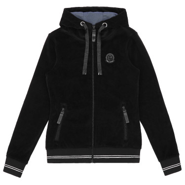 Polar de veludo Je t'aime Equithème Coline mulher Preto Polar de veludo Je t'aime Equithème Coline mulher Preto