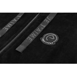 Polar de veludo Je t'aime Equithème Coline mulher Preto Polar de veludo Je t'aime Equithème Coline mulher Preto