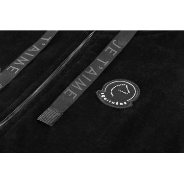 Polar de veludo Je t'aime Equithème Coline mulher Preto Polar de veludo Je t'aime Equithème Coline mulher Preto