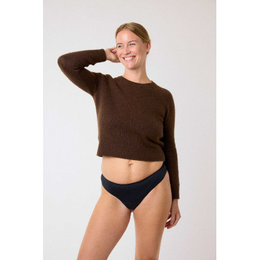 Tanga Aphrodite fluxo leve Smoon Preto