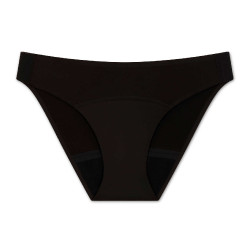 Cueca destacável Héméra Smoon Fluxo abundante Preto