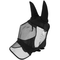 Máscara anti-moscas anti-UV Equithème Soft com nariz