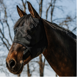 Máscara anti-moscas anti-UV Equithème Mesh S/O Preto