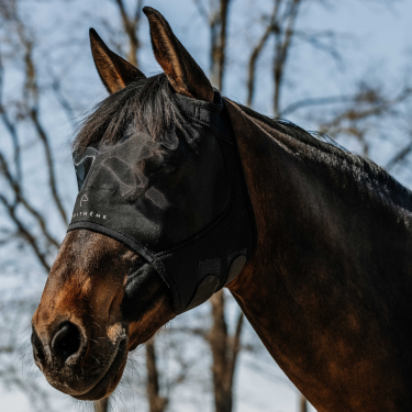 Máscara anti-moscas anti-UV Equithème Mesh S/O Preto