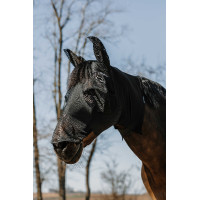 Máscara anti-moscas anti-UV Equithème Hood Preto