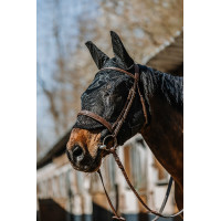 Máscara anti-moscas anti-UV Equithème Anatomic Preto