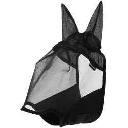 Máscara anti-moscas anti-UV Equithème Anatomic Preto