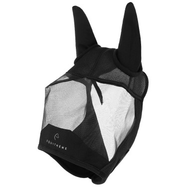 Máscara anti-moscas anti-UV Equithème Mesh Preto