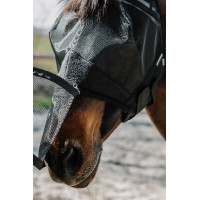 Máscara anti-moscas anti-UV Equithème 2 en 1 Preto