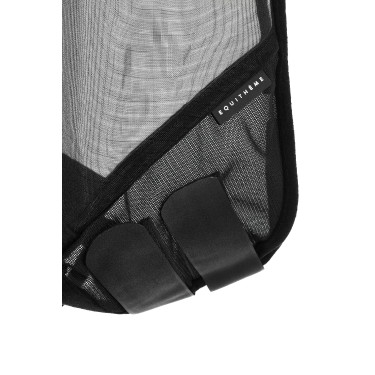 Máscara anti-moscas anti-UV Equithème 2 en 1 Preto Máscara anti-moscas anti-UV Equithème 2 en 1 Preto