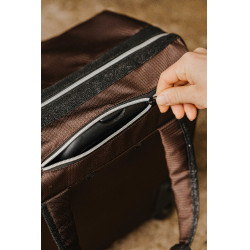Saco de limpeza com rodas Equithème Castanho