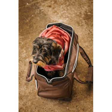 Saco de limpeza com rodas Equithème Castanho