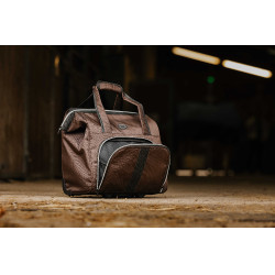 Saco de limpeza com rodas Equithème Castanho