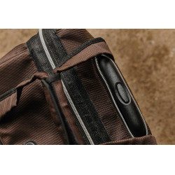 Saco de limpeza com rodas Equithème Castanho