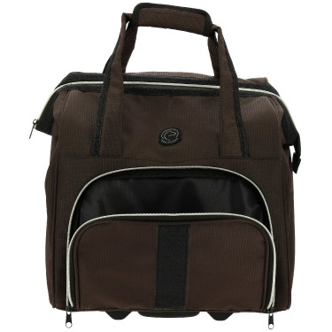 Saco de limpeza com rodas Equithème Castanho
