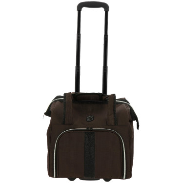 Saco de limpeza com rodas Equithème Castanho