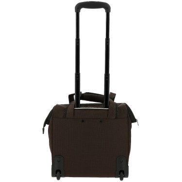 Saco de limpeza com rodas Equithème Castanho